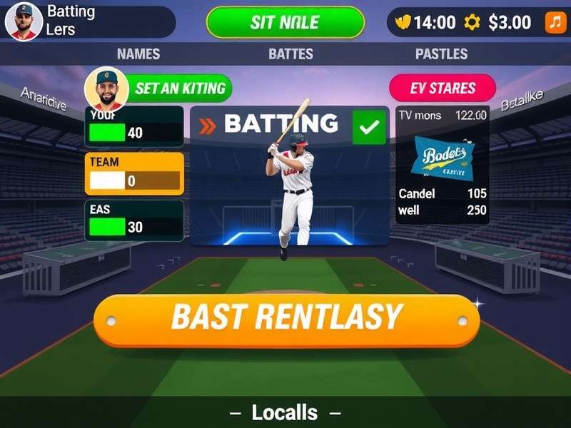 Baseball Fantasy Series strategy guide showing team management screen